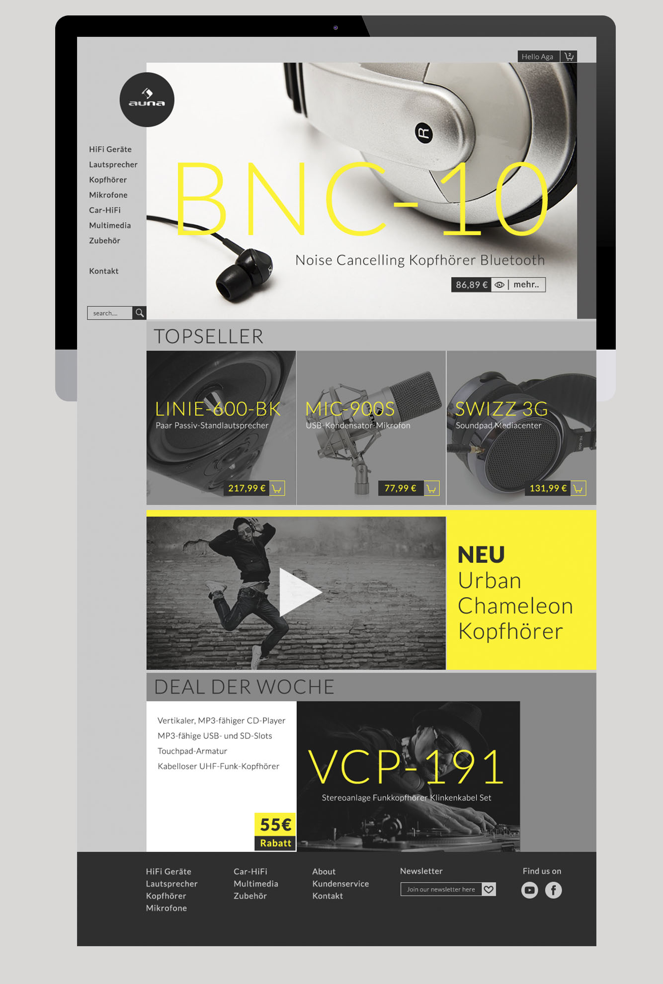 Portfolio Page: Auna
