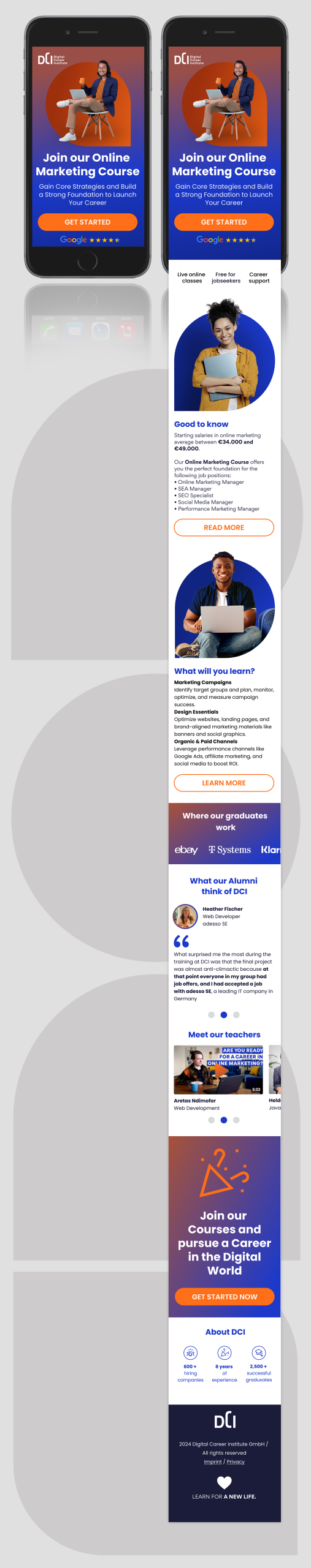 Portfolio Page: DCI